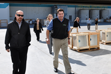 Kliman tours Florestone factory