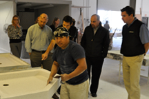 Kliman tours Florestone factory
